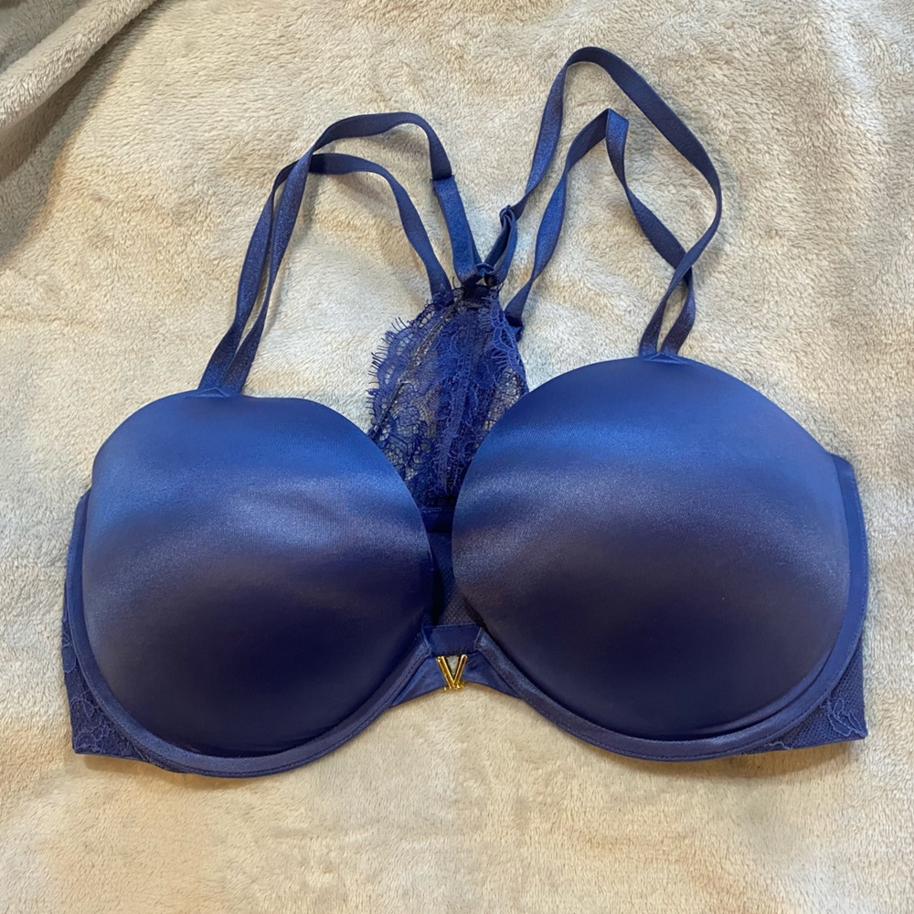 Victoria Secret push up, 38DD, rhino (dark sky blue)